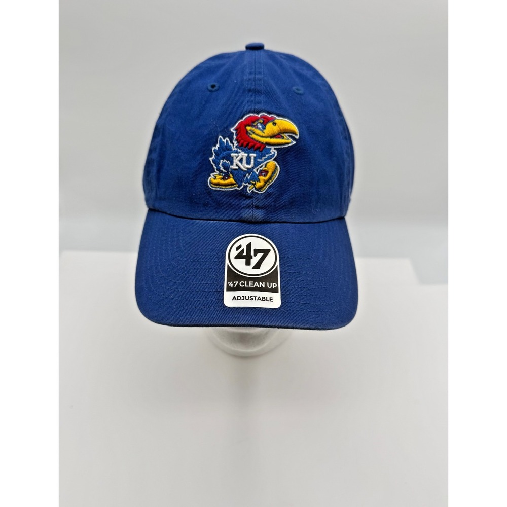 Kansas Jayhawks 47 Brand Clean Up Adjustable Hat -‎ Royal NWT